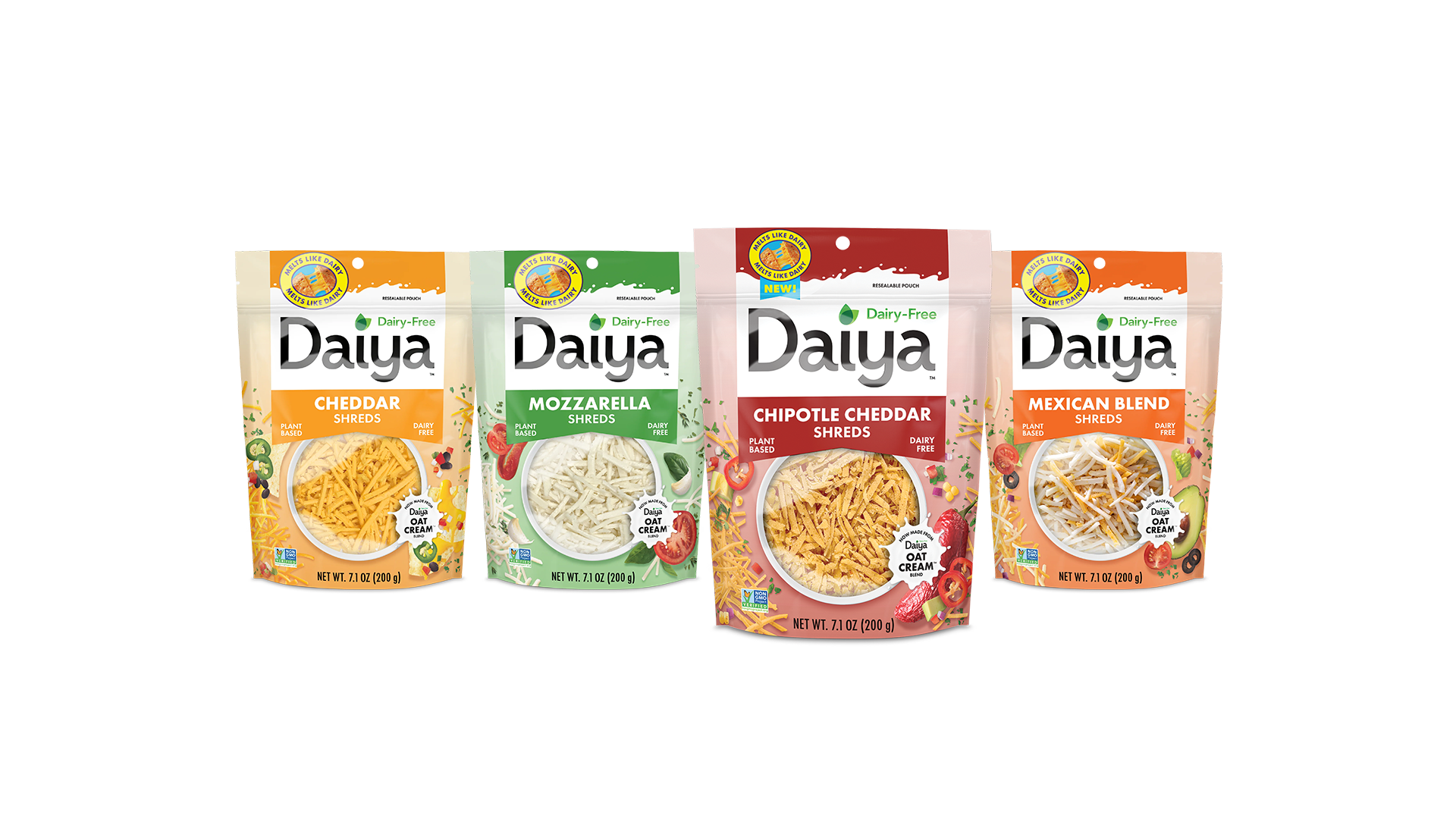 Daiya Expands Dairy-Free Portfolio with Bold, Flavor-Forward Cheese Innovations: Chipotle Cheddar Shreds & Pepper Jack Slices