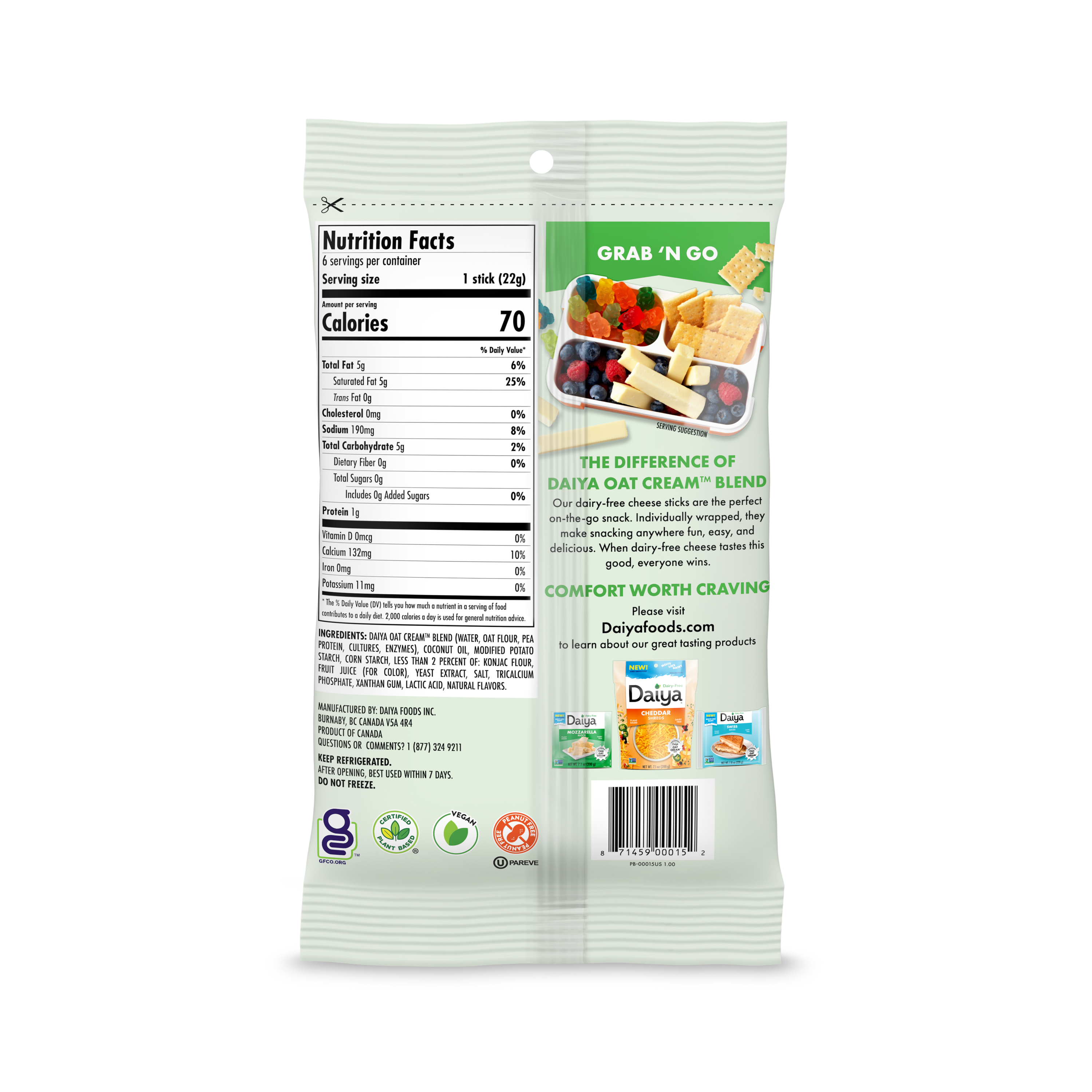 Dairy-Free Mozzarella Sticks