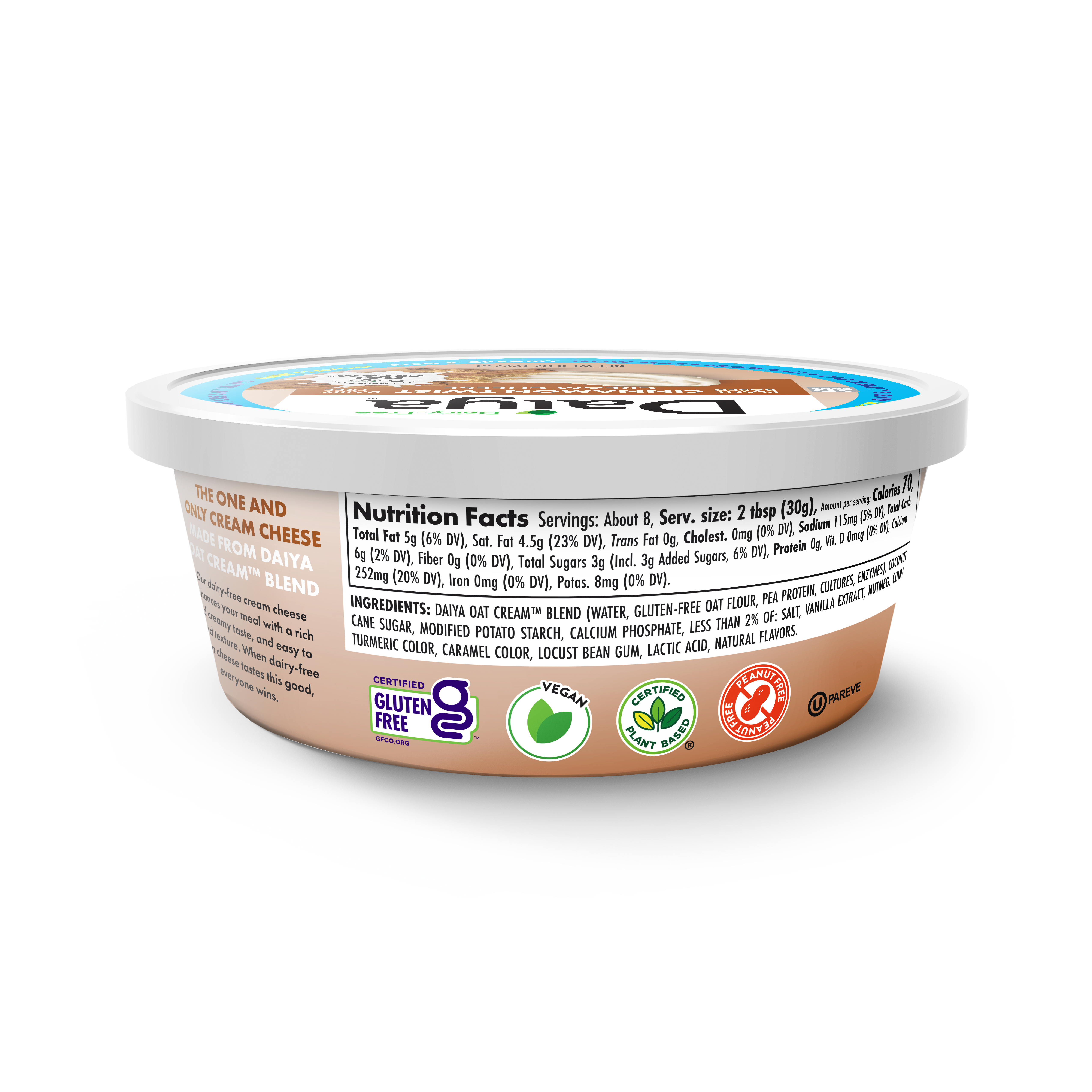 Dairy-Free Cinnamon Twist Cream Cheese