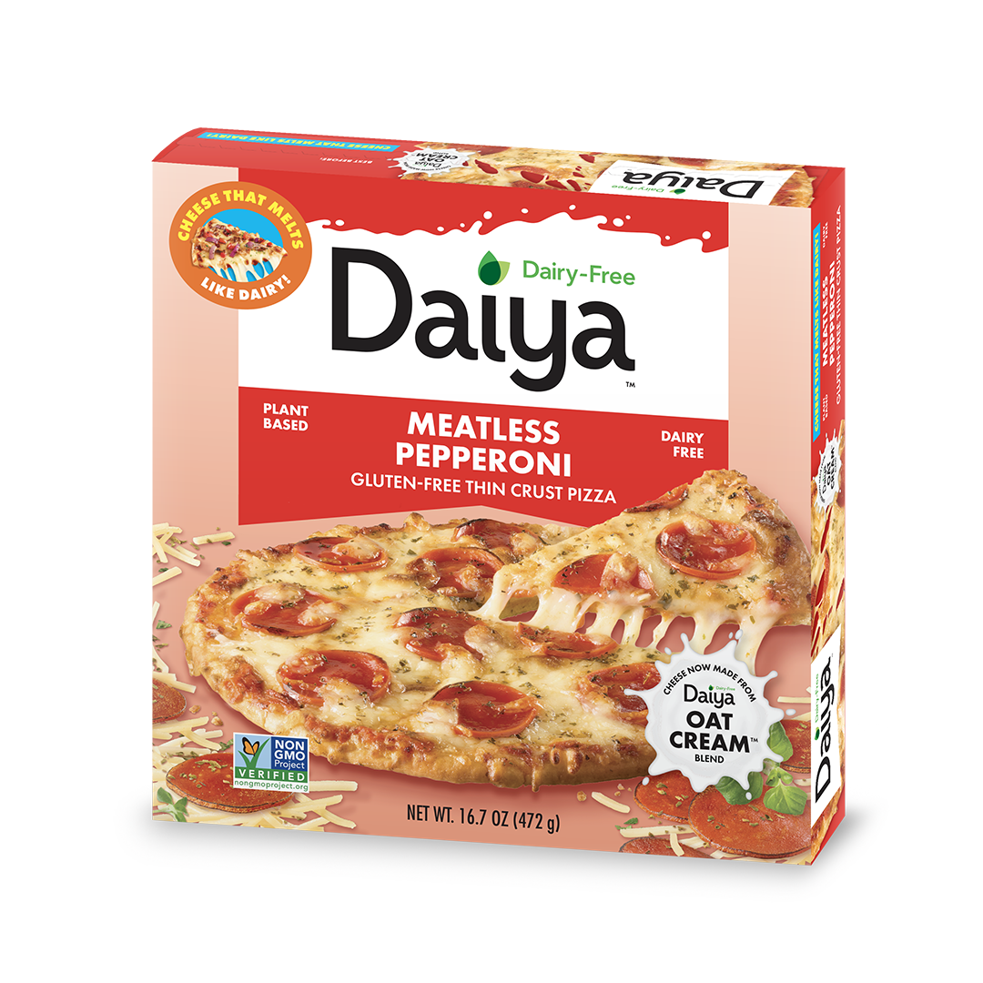 Dairy-Free Meatless Pepperoni Pizza