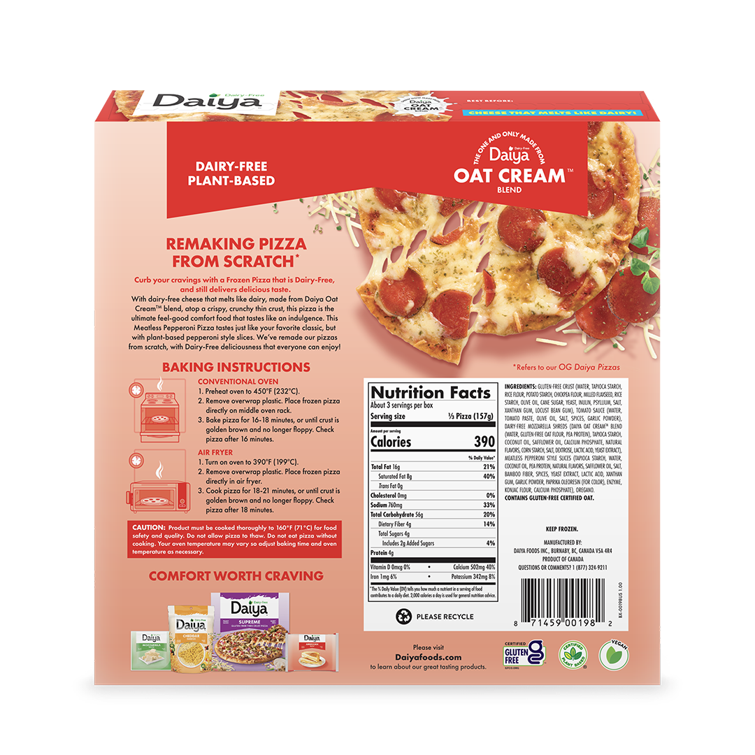 Dairy-Free Meatless Pepperoni Pizza