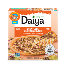 Dairy-Free Meatless Cheeseburger Pizza