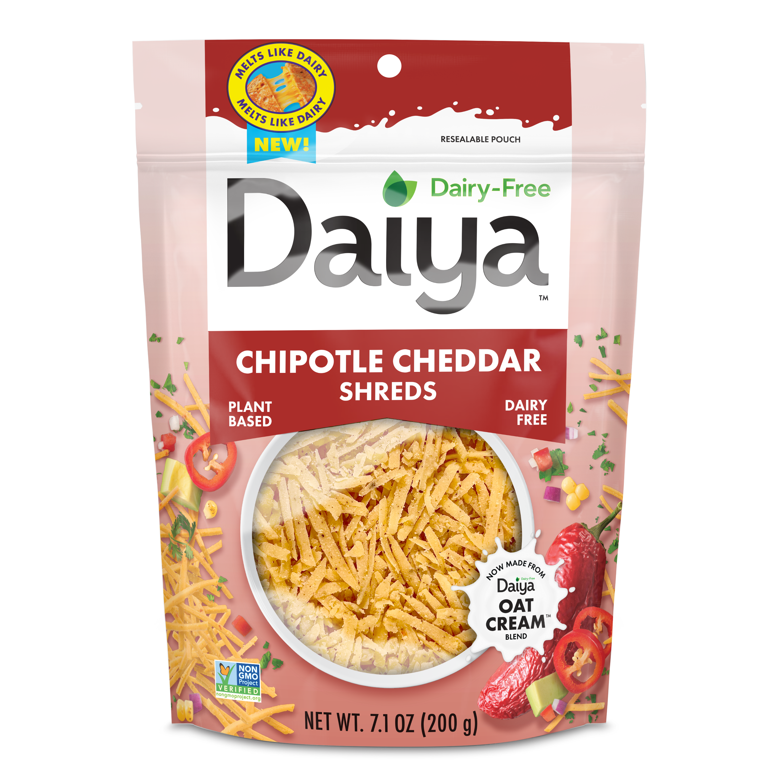 Dairy-Free Chipotle Cheddar Shreds