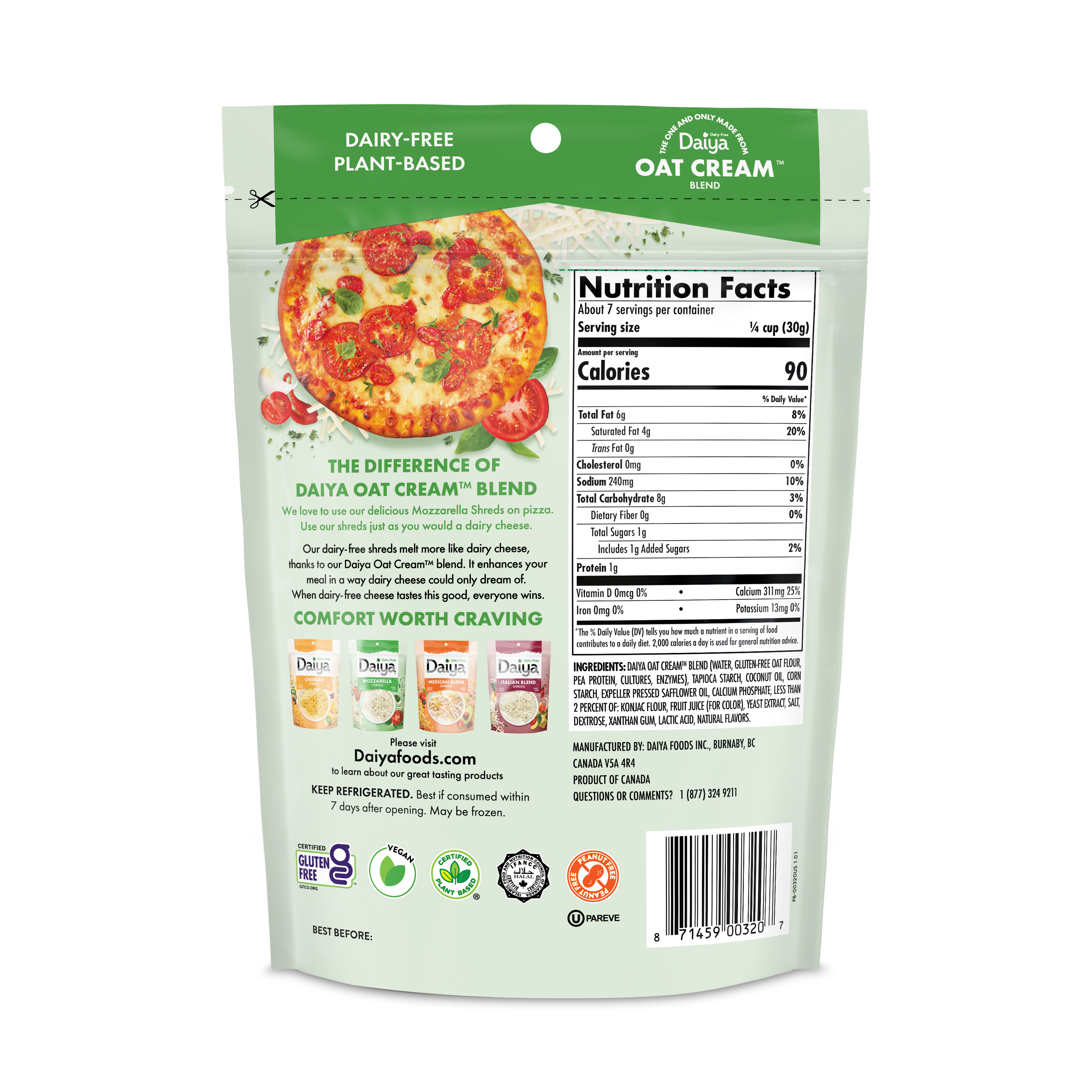 Dairy-Free Mozzarella Shreds