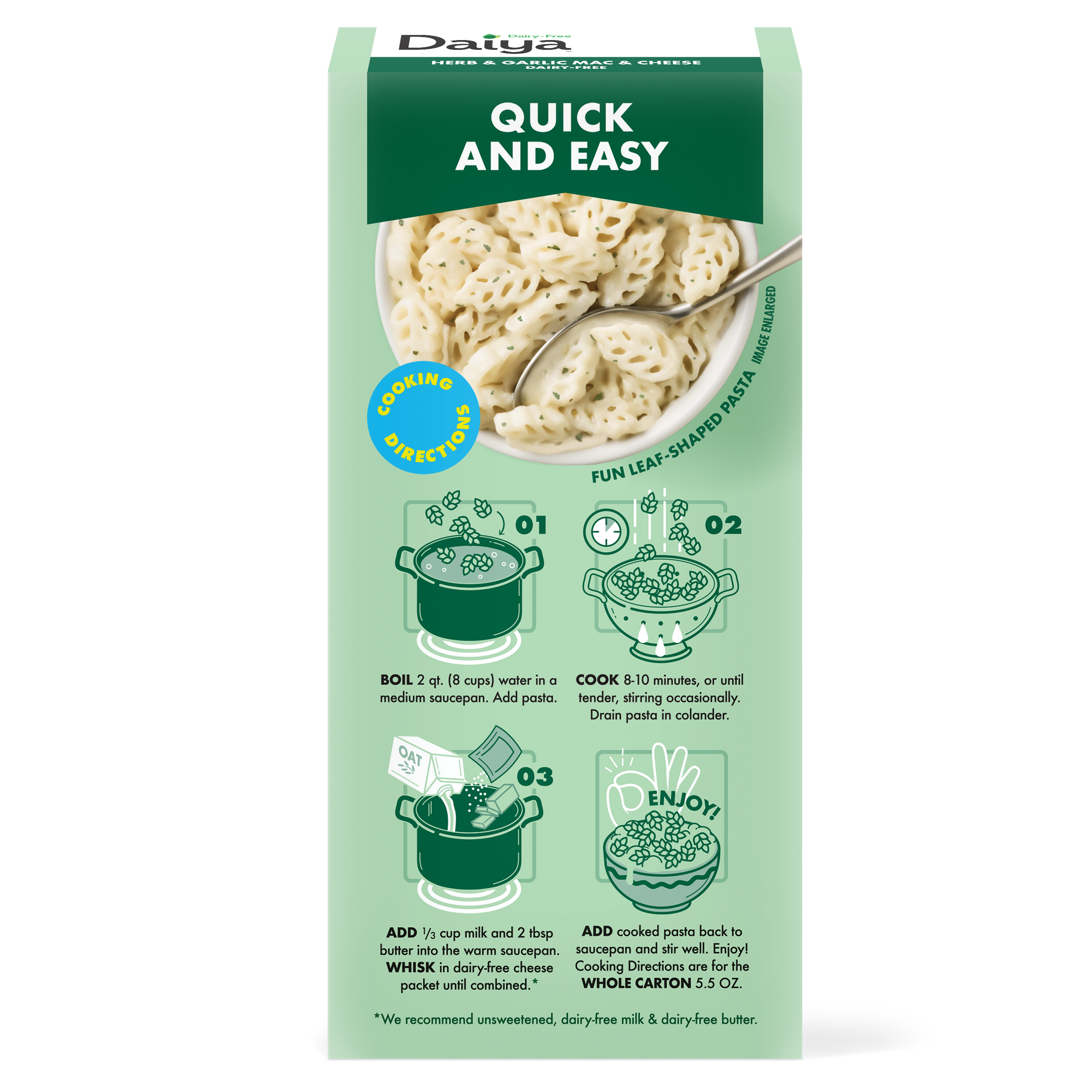 Dairy-Free Herb & Garlic Mac & Cheese