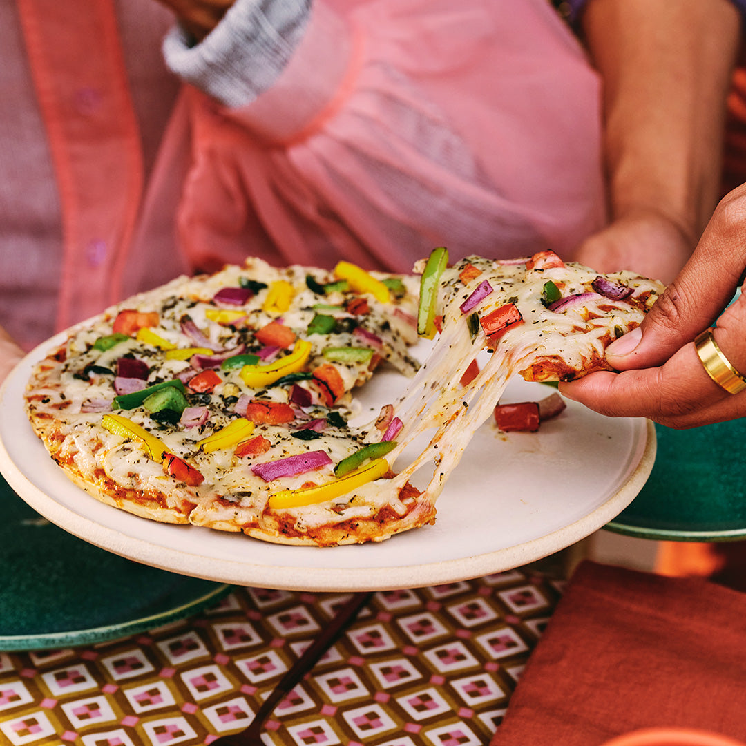 Dairy-Free Fire-Roasted Vegetable Pizza