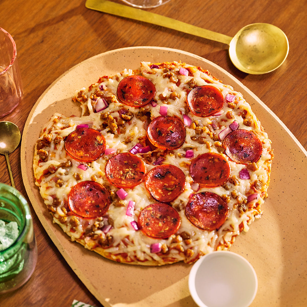 Dairy-Free Meatless Meat Lover's Pizza