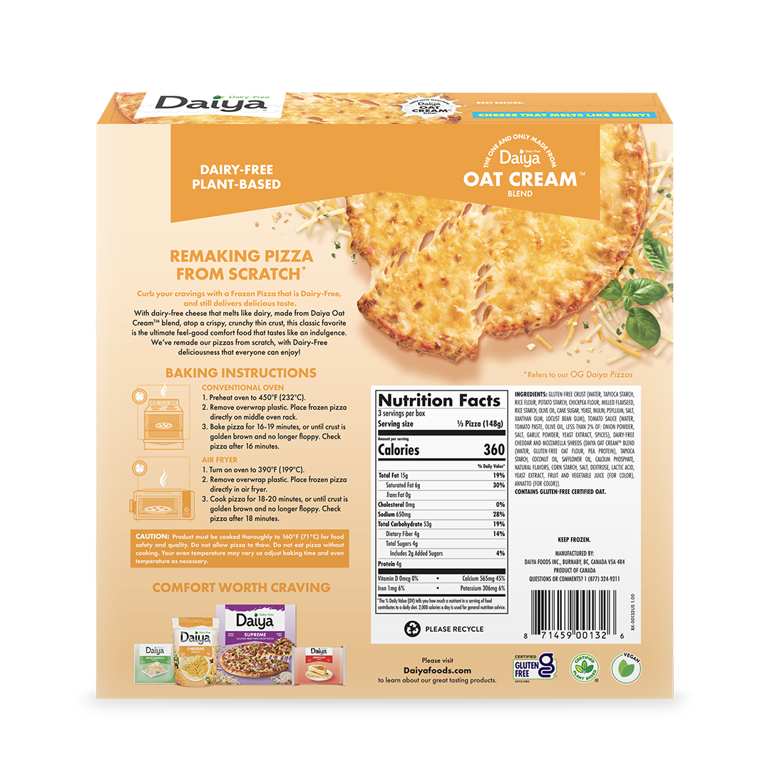 Dairy-Free Cheese Pizza