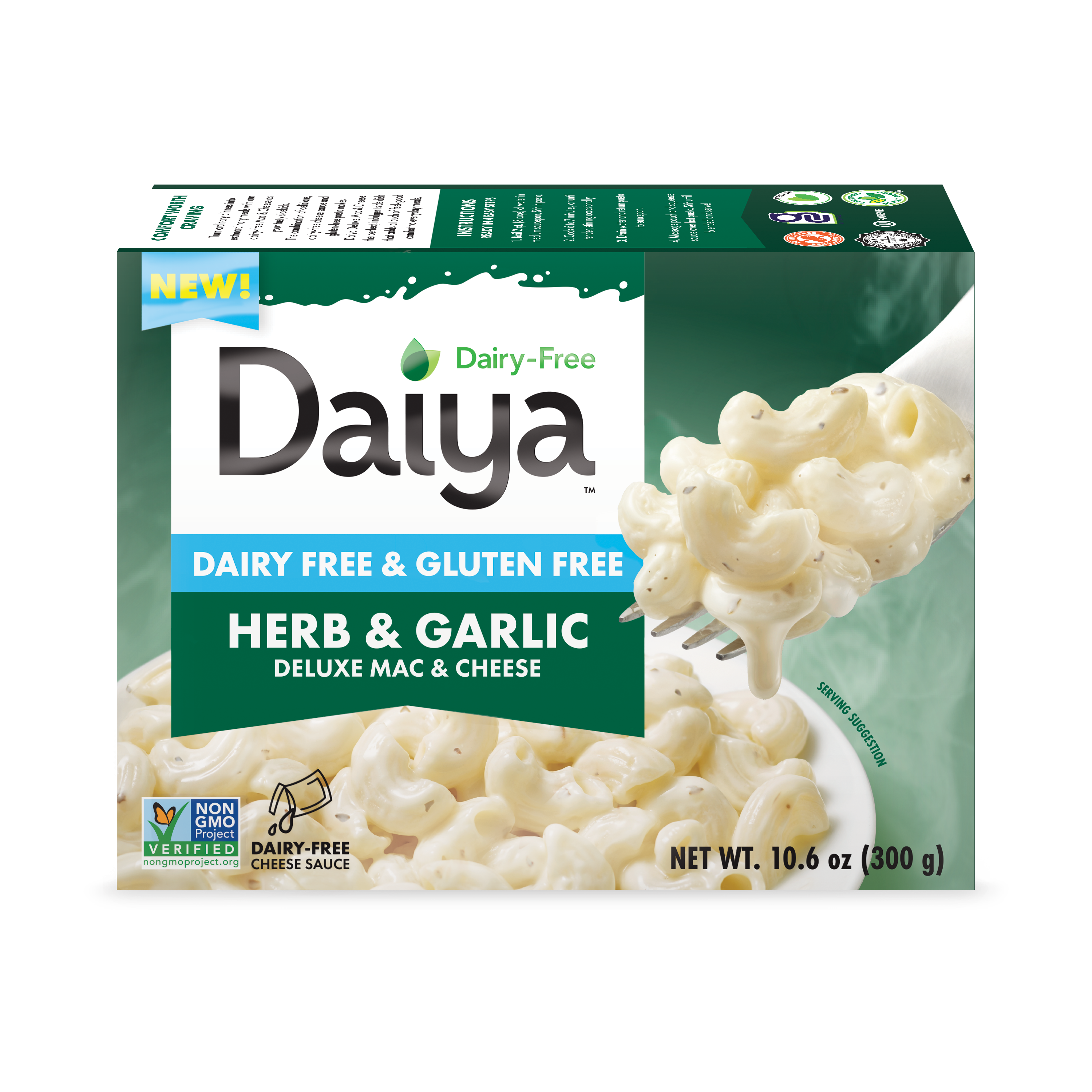 Dairy-Free Herb & Garlic Deluxe Mac & Cheese