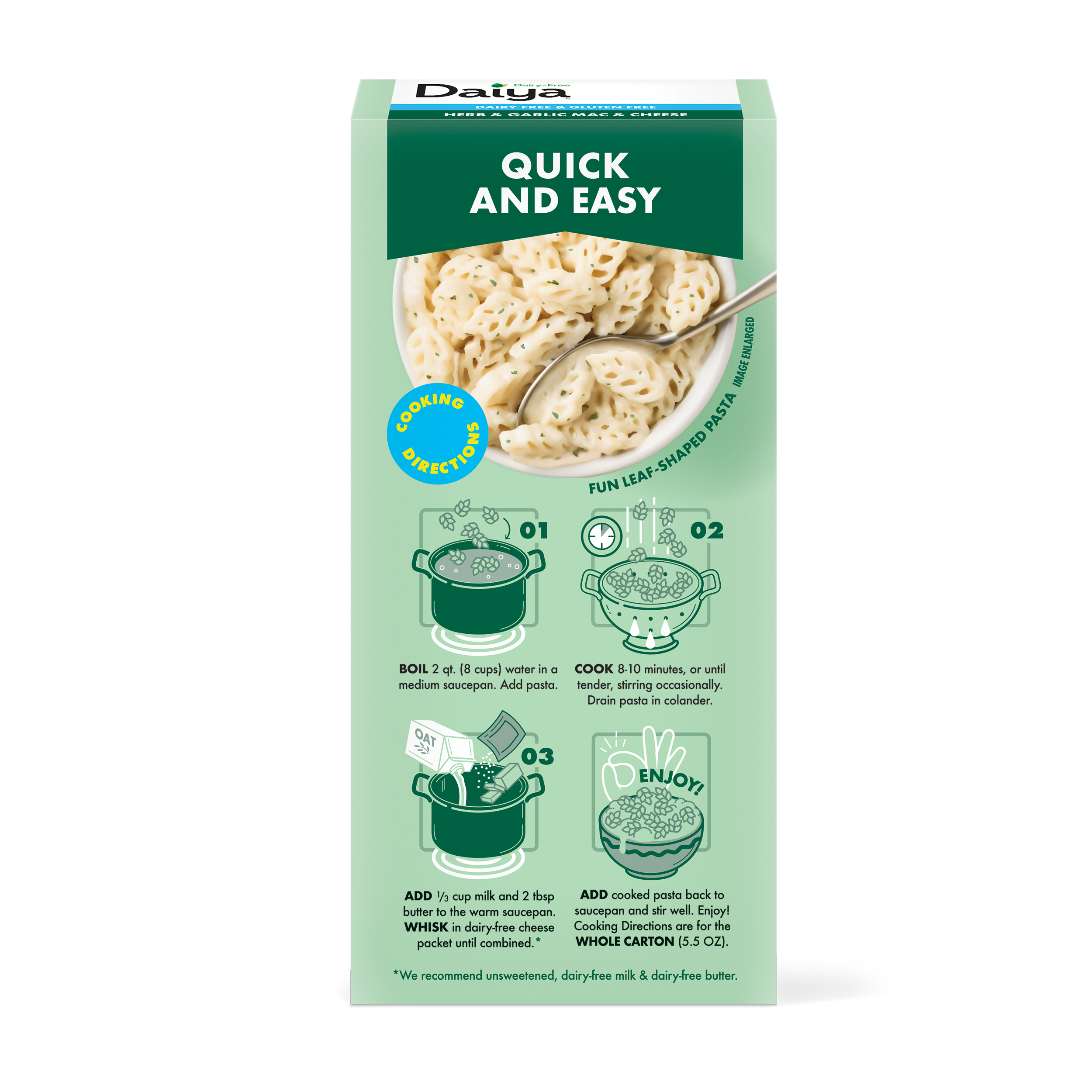 Dairy-Free Herb & Garlic Mac & Cheese