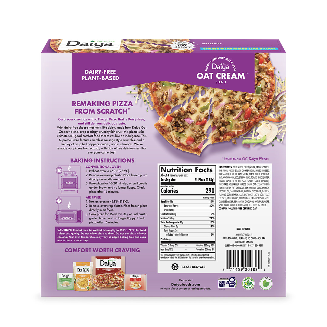 Dairy-Free Supreme Pizza