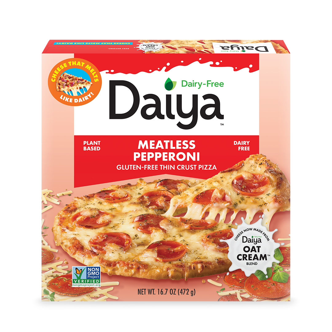 Dairy-Free Meatless Pepperoni Pizza