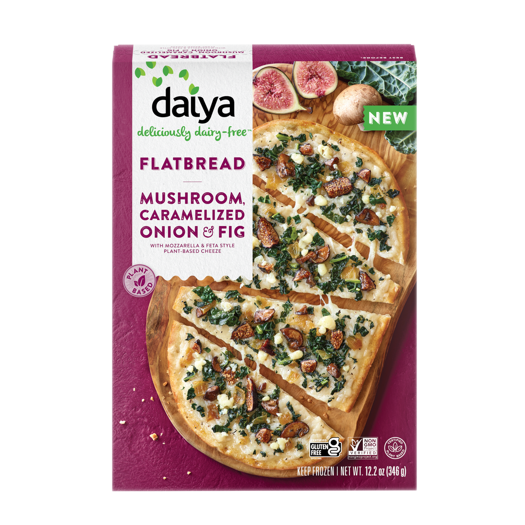 Mushroom, Caramelized Onion & Fig Flatbread – Daiya Foods