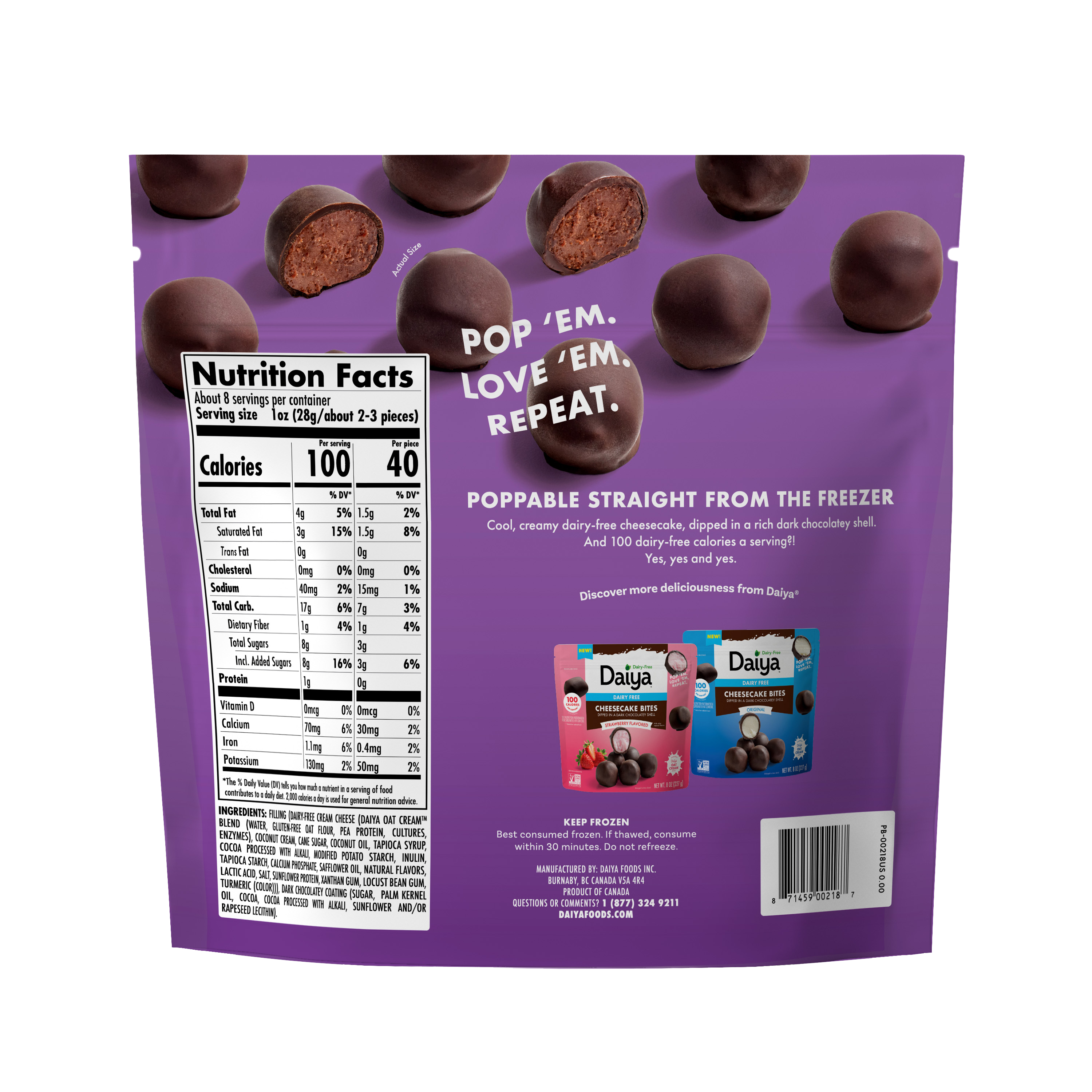 Dairy-Free Cheesecake Bites (Chocolate)