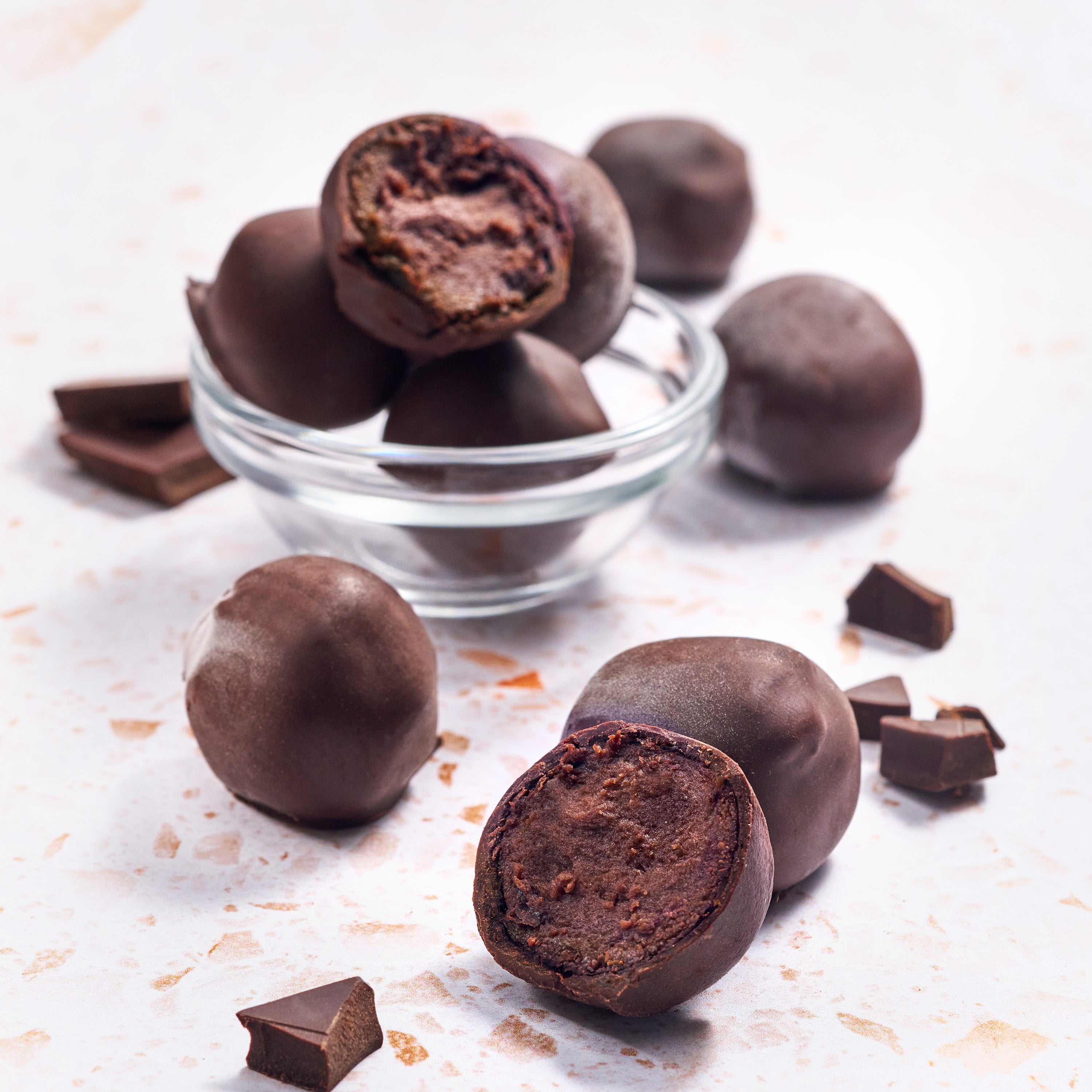 Dairy-Free Cheesecake Bites (Chocolate)