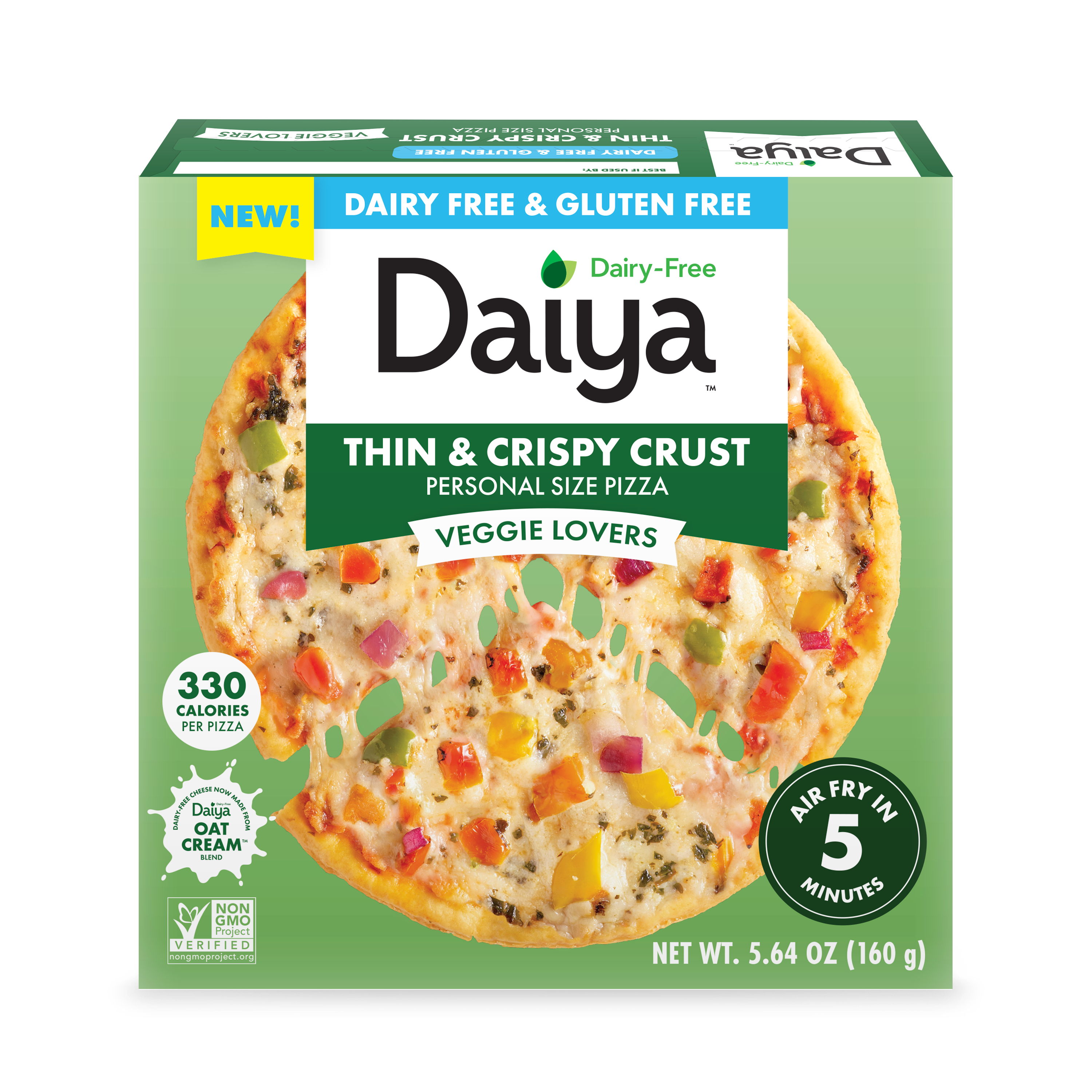 Dairy-Free Thin & Crispy Veggie Lovers Personal Size Pizza
