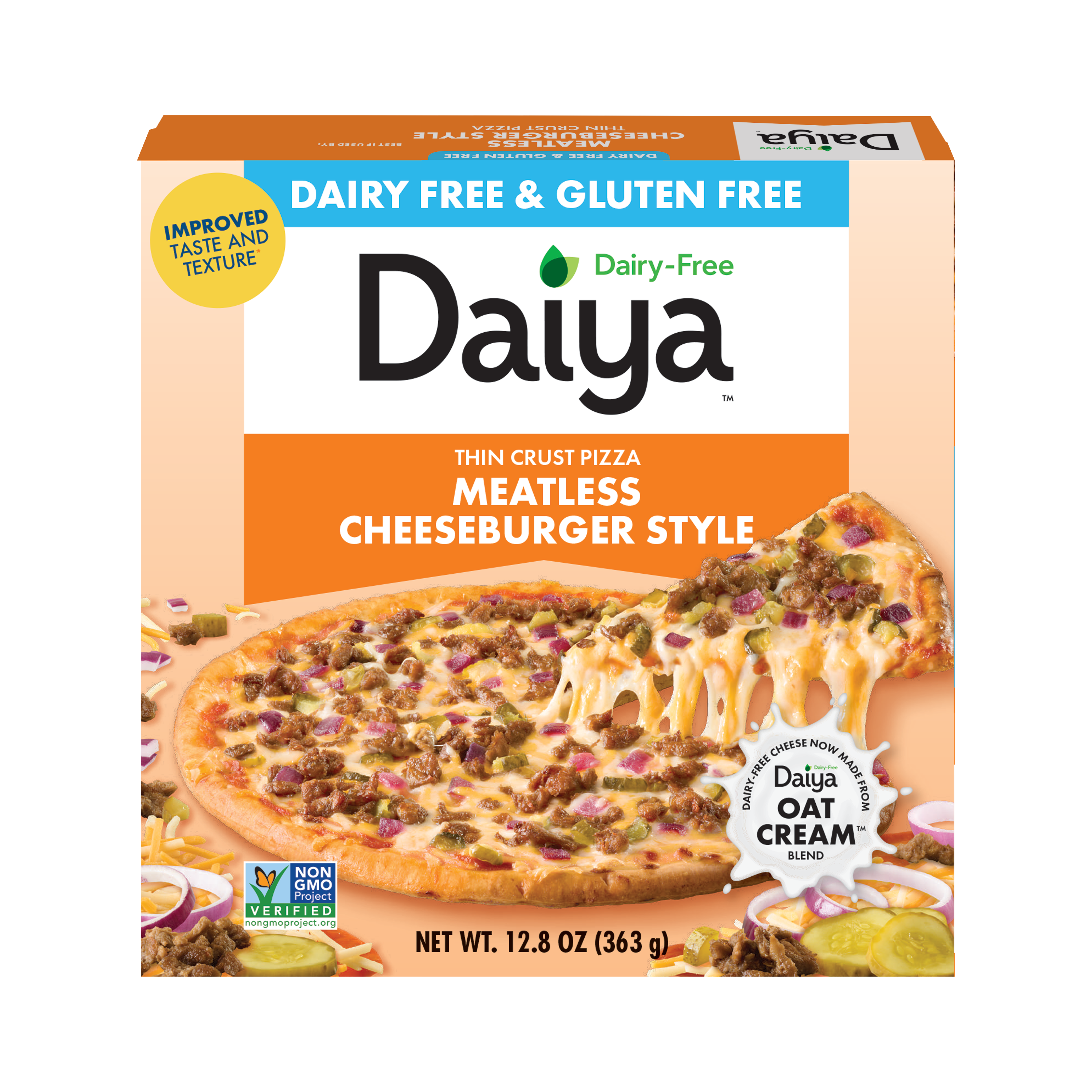 Dairy-Free Meatless Cheeseburger Style Pizza