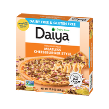 Pizza estilo cheeseburger sin carne ni lácteos