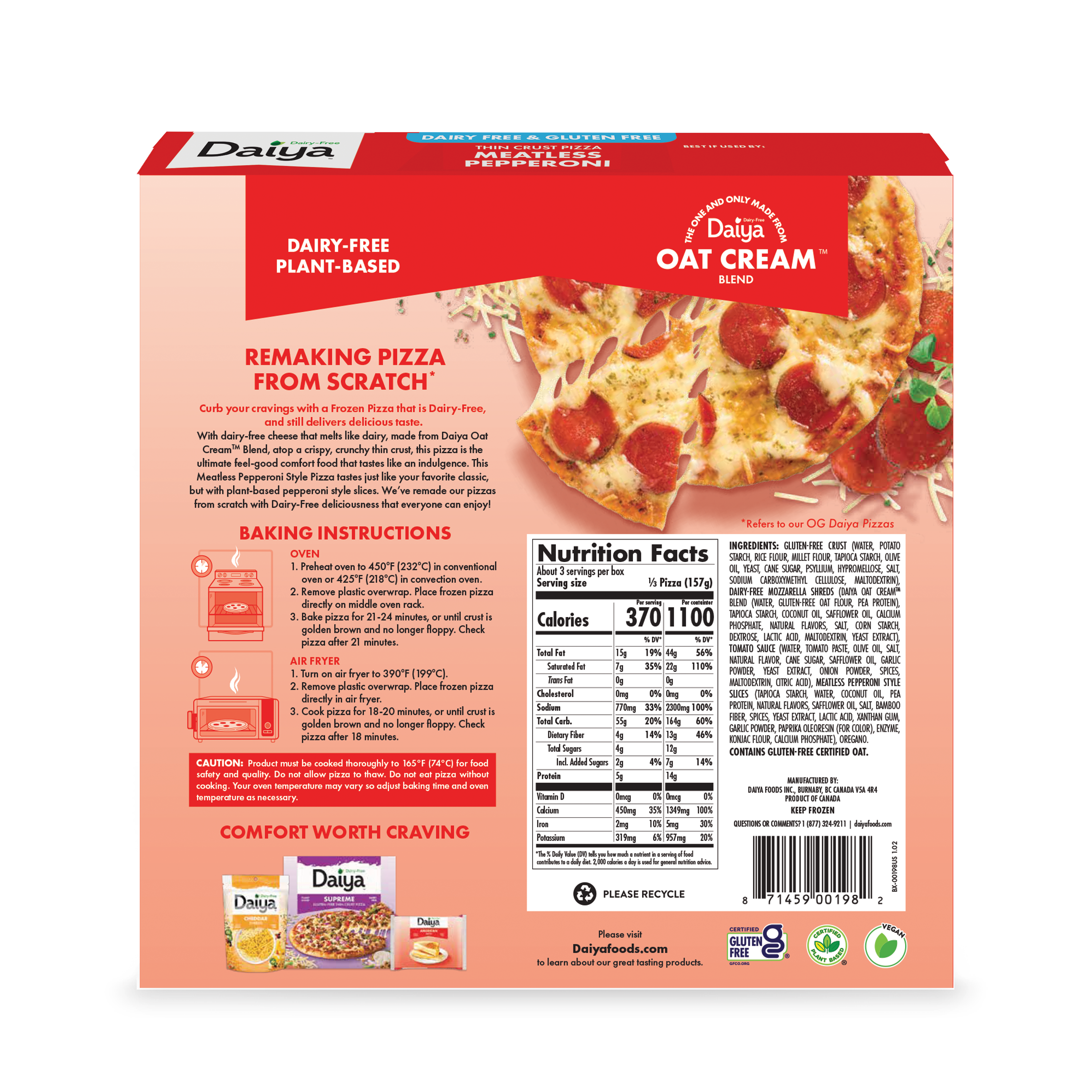 Dairy-Free Meatless Pepperoni Pizza